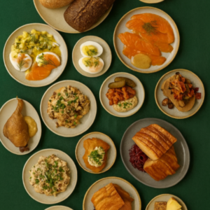 Stor julefrokost buffet